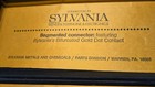 Sylvania Vintage Advertising Piece For Its Bifurcated Gold Dot Contacts 