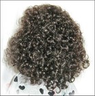Monique Doll Wig Sz 10  11 Brown black Textured Curls Natural Curly Heather New