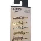 Oshkosh B gosh 5 Girl s Hair Clip Barrette Bobby Pins Days Of Week Nwt Friyay