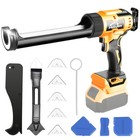 6 Speed For Dewalt Xr Dcb 18v 20v Li-ion Battery Cordless Caulking Gun W  Light