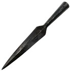 Medieval Forged Blackened Iron Sharpened Reenactment Spear Head