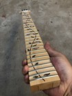 24-fret Guitar Neck Maple  Fingerboard  Vine Inlay 25 5 Inches Diy Parts