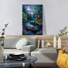 Landscape Paint By Numbers Kit For Adult With Easel Diy Cabin Paint By Number   
