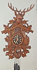 Fine Large Black Forest 3 Weight Musical Hunter Cuckoo Clock H  Coehler Working