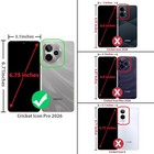 For Cricket Icon Plus 2026 Case Dual Layer Heavy Duty Shockproof Hybrid Cover