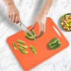 Reversible Silicone Cutting Board Non Slip Kitchen Mat 8 58x11 65 Inch Blue