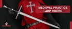 Medieval Practice Foam Sword Larp Cosplay Prop Replica  Fantasy Training Sword