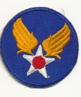 Us Army Air Force Patch Od Green Back Rare Real Wwii Make