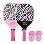 - Pickleball Set  Fiberglass Paddles  Balls   Carry Bag