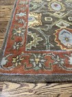 Safavieh 2   3    X 12    Chocolate Tangerine Wool Runner  Gently Loved  Hg734b-212
