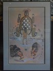 Delbridge Honanie  1946-  Coochsiwukioma - Hopi Painting - Creation Story