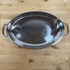Revere 18 10 Stainless Steel Oval Roaster Pan 10x15 Inch Dual Handles 99 J Korea