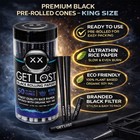 Black Pre Rolled Cones King Size Rolling Papers   3 X 50 Pack   Black Cone Paper