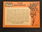 1966 Topps Batman 1 Card The Batman Vgex nm Dents Black Bat Clean And Glossy 