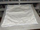 Restoration Hardware Set Of 2 Hotel Euro Sham 29    Square White Blue Borders
