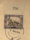 Aden 1950 King George Vi 10rs With 256 Tab 