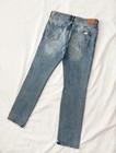A  ropostale Men   s Slim Fit Skinny Jeans Light Wash Distressed 5-pocket 38x32