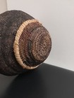 Antique Makenge Handwoven Root Wall Basket Made In Zambia  Africa 19th-century