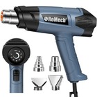 1500w Heavy Duty Heat Gun Kit - Variable Temp Control  2 Air Flow  4 Nozzles For