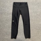 Under Armour Leggings Womens M Medium Black Compression Heatgear High Rise Yoga