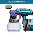 Tilswall Paint Sprayer 800w Hvlp Spray Paint Gun  Electric Paint Sprayer Gun