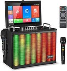 New Karaoke Machine For Adults With Lyrics Display Screen 14  Touch Tablet 