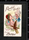 Runkel Bros Cocoa 1800 s Uncle Sam Columbia Eagle Chocolate Tin Trade Card J us