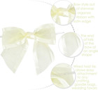 Ivory Bows For Weddings 4  Organza Bows Premade Twist Ties Bows For Gift Wrappin