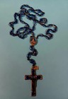 Legatura Alpacca Bubble Bead Rosary Vintage 34  Neck Opening