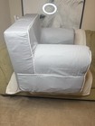Pottery Barn Anywhere Kids  medium  Chair Cover   Inserts Gray With White Piping
