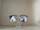 Vintage Oakley Hstn Sunglasses 009242 Clear Frame With Black Trim Prizm Silver