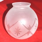 Frost Etched 6  Glass Ball 3  Fitter Lamp Light Globe Glassware Shade New G404