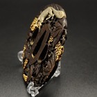 Tsuba Xg180 Copper Grapes Squirrels Japanese Sword Fitting Antique