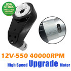 12v Rs550 High-speed Motor Gearbox 40000 Rpm 2pcs For Power Wheels Toys