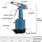 Pneumatic Rivet Gun air Rivet Gun With 3 16  5 32   1 8 and 3 32  Nose
