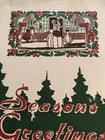 Vintage Advertising Christmas Card Seasons Greetings Murrays Store York Pa