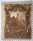 Travelstamps  1893 Nicaragua Stamps Scott  57  1 Peso  Mint  Og  Hinged