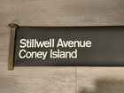 Ny Nyc Subway Roll Sign Small Font Stillwell Avenue Coney Island Beach Boardwalk