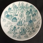 Paul Hoyrup Trinket Box W Cup   Saucer Nymolle Art Faience Denmark Vikings As Is