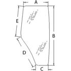 Right Cab Door Glass Replacement For John Deere 5520 5525 5603 5625 R198625