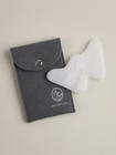 Mount Lai White Jade Gua Sha Sculpting Tool With Protective Pouch     Open Box