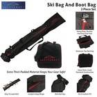 Padded Ski Bag And Boot Bag 2 Piece Set Thick Padded Ski And Boot Bag Combo
