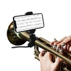 Adjustable Trumpet Phone Stand Brass Instrument Phone Holder Clip For Clarinet