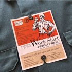 Vintage Sears Roebuck s Perma-prest 1974 New Old Stock Workwear Uniform Green 