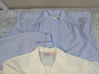 Vintage 90s Blouse Womens Large Red Blue White Lot Of 3 Reseller Office Geek
