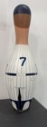 Rare Original Mickey Mantle  7 Painted Bowling Pin 1 1 Of A Kind Art Portrait
