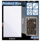 45 Pcs Clear Plastic Menu Covers 8 5 X 14 Rigid Legal Size Protectors