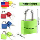4 Pcs Small Colored Padlocks With Keys                               