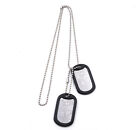 Maverick Top Gun Military Stainless Steel Dog Tag Set Cosplay Halloween