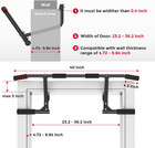 Pull Up Bar For Doorway  440 Lbs Heavy Duty Upper Body Fitness Workout Bar For H